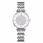Hot Sale Women Stainless Steel Full Diamond Wrist Watches Casual Luxury Ladies Quartz Watch YOLAKO Clock Relogio Feminino