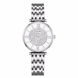 Hot Sale Women Stainless Steel Full Diamond Wrist Watches Casual Luxury Ladies Quartz Watch YOLAKO Clock Relogio Feminino
