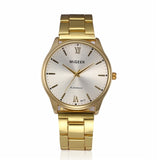 Fashion Man Crystal Stainless Steel Analog Quartz Wrist Watch Men's watch Wrist Party decoration Business Watch gif for male man