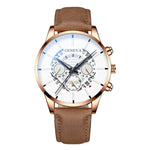 relogio masculino Watch Men Fashion Military Sport Leather Band Quartz Wrist Watch Male Business Casual Watches reloj hombre
