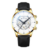 relogio masculino Watch Men Fashion Military Sport Leather Band Quartz Wrist Watch Male Business Casual Watches reloj hombre