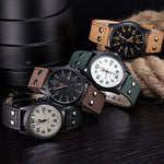 2019 New Business Quartz Watch Men Sport Military Watches Men relogio Leather Wrist Watch Clock Complete Calendar часы мужские