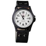 2019 New Business Quartz Watch Men Sport Military Watches Men relogio Leather Wrist Watch Clock Complete Calendar часы мужские