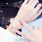 2019 Relogio Feminino Watch Women Casual Quartz Leather Band New Strap Watch Analog Wrist Watch Montre Femme Reloj Mujer