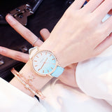 2019 Relogio Feminino Watch Women Casual Quartz Leather Band New Strap Watch Analog Wrist Watch Montre Femme Reloj Mujer