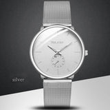 Men's Watch Stainless Steel Case Mesh Strap Quartz Male Business Clock Fashion Casual Men's Gifts watches men Relogio masculino
