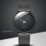 Men's Watch Stainless Steel Case Mesh Strap Quartz Male Business Clock Fashion Casual Men's Gifts watches men Relogio masculino
