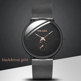 Men's Watch Stainless Steel Case Mesh Strap Quartz Male Business Clock Fashion Casual Men's Gifts watches men Relogio masculino