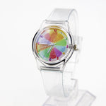Transparent Clock Silicon Watch Women Sport Casual Quartz Wristwatches Novelty Crystal Ladies Watches Cartoon Reloj Mujer 2018