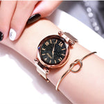 Luxury Women Watches Magnetic Starry Sky Female Clock Quartz Wristwatch Fashion Ladies Dress Bracelet Dropshipping