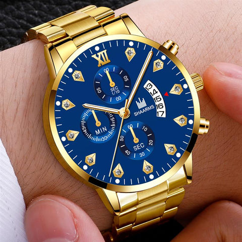 Mens Fashion Wristwatch Business Luxury Stainless Steel Quartz Watch Men Casual Calendar Watches Gift Reloj Hombre Dropshipping