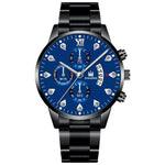 Mens Fashion Wristwatch Business Luxury Stainless Steel Quartz Watch Men Casual Calendar Watches Gift Reloj Hombre Dropshipping