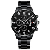 Mens Fashion Wristwatch Business Luxury Stainless Steel Quartz Watch Men Casual Calendar Watches Gift Reloj Hombre Dropshipping