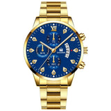 Mens Fashion Wristwatch Business Luxury Stainless Steel Quartz Watch Men Casual Calendar Watches Gift Reloj Hombre Dropshipping