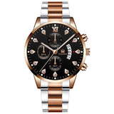 Mens Fashion Wristwatch Business Luxury Stainless Steel Quartz Watch Men Casual Calendar Watches Gift Reloj Hombre Dropshipping