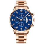 Mens Fashion Wristwatch Business Luxury Stainless Steel Quartz Watch Men Casual Calendar Watches Gift Reloj Hombre Dropshipping