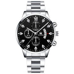 Mens Fashion Wristwatch Business Luxury Stainless Steel Quartz Watch Men Casual Calendar Watches Gift Reloj Hombre Dropshipping
