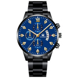 Mens Fashion Wristwatch Business Luxury Stainless Steel Quartz Watch Men Casual Calendar Watches Gift Reloj Hombre Dropshipping