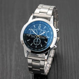 2019 Geneva Fashion Simple Men Watch Stainless Steel Strap Business High Quality Mens Clock Quartz Wrist Watches reloj hombre