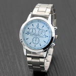 2019 Geneva Fashion Simple Men Watch Stainless Steel Strap Business High Quality Mens Clock Quartz Wrist Watches reloj hombre