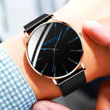 Men Watch 2019 Ultra-Thin Business Men Watch Quartz Watch Stainless Steel Band Simple Wrist Watch Clock zegarek meski
