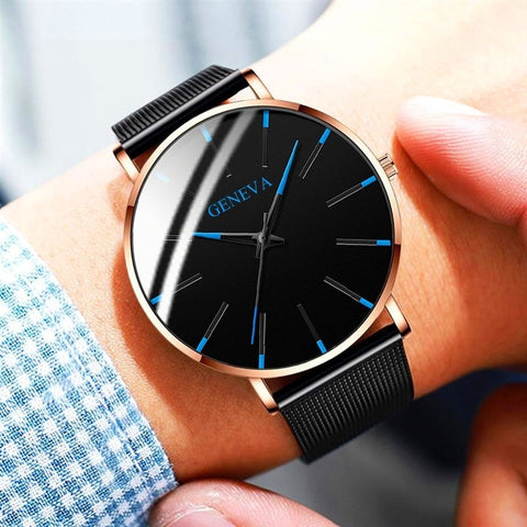Men Watch 2019 Ultra-Thin Business Men Watch Quartz Watch Stainless Steel Band Simple Wrist Watch Clock zegarek meski