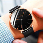 Men Watch 2019 Ultra-Thin Business Men Watch Quartz Watch Stainless Steel Band Simple Wrist Watch Clock zegarek meski
