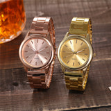 1PC Women Luxury Rose Gold Stainless Steel Quartz Watches Ladies Business Watch Dress Wristwatches Bracelet relogio feminino