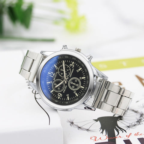 Luxury Brand Watch Men Stainless Steel Casual Watch Male Quartz Hour Wrist Analog Watch Relogio Masculino Erkek Kol Saati