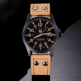 Brand Sport Military Watches Fashion Casual Quartz Watch Leather Analog Men 2016 New SOKI Luxury Wristwatch Relogio Masculino