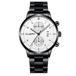 relogio masculino Men Watch CUENA Men's Business Steel Belt Watch Three Eyes Calendar Quartz Watch Women Watch relojes hombre
