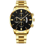 SHAARMS Luxury Men  Business watches Fashion black Belt Date Sport watch male Quartz Wristwatch Relojes Hombre 2020