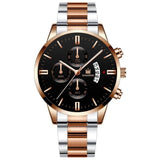 SHAARMS Luxury Men  Business watches Fashion black Belt Date Sport watch male Quartz Wristwatch Relojes Hombre 2020