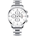 SHAARMS Luxury Men  Business watches Fashion black Belt Date Sport watch male Quartz Wristwatch Relojes Hombre 2020
