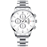 SHAARMS Luxury Men  Business watches Fashion black Belt Date Sport watch male Quartz Wristwatch Relojes Hombre 2020