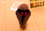 New LED watch unique design silicone ring wristwatch men watches Fashion digital watch Relojes hombre watch zegarki elektroniczn