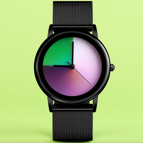 Fashion Mood Color Rainbow Quartz Wristwatch Creative Women Dress Watches Waterproof Casual Clock Gift For Girl Reloj Mujer 2020