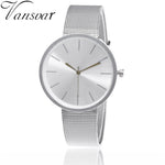 Vansvar New Fashion Ladies Wristwatches Mesh Band Quartz Women Wtach Luxury Stainless Steel Women Clock Relogio Feminino 933