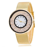 2019 Menippe Hot Fashion Stainless Steel Rose Gold Watch Silver Women Wrist Wtach Luxury Women Rhinestone Watches Quartz Watch