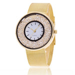 2018 Hot Fashion Stainless Steel Rose Gold & Silver Wrist Wtach Luxury Women Rhinestone Watches Quartz Watch Relogio Feminino