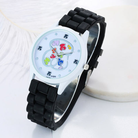 2019 New Fashion DQG Brand Casual Quartz Cartoon Watch Women Sports Silicone Strap Watches Relogio Feminino Children Wtaches Hot
