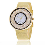 Fashion Stainless Steel Gold & Silver Band Quartz Wtach 2018 Luxury Women Rhinestone Watches Valentine Gift new