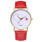 2019 NEW Luxry Female Woman Wtaches Fashion Love Red Leather Band Round Analog Quartz Round Wrist Watch Watches reloj mujer A2