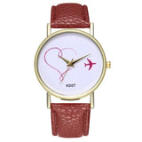 2019 NEW Luxry Female Woman Wtaches Fashion Love Red Leather Band Round Analog Quartz Round Wrist Watch Watches reloj mujer A2