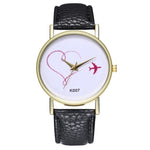 2019 NEW Luxry Female Woman Wtaches Fashion Love Red Leather Band Round Analog Quartz Round Wrist Watch Watches reloj mujer A2