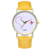 2019 NEW Luxry Female Woman Wtaches Fashion Love Red Leather Band Round Analog Quartz Round Wrist Watch Watches reloj mujer A2