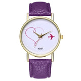 2019 NEW Luxry Female Woman Wtaches Fashion Love Red Leather Band Round Analog Quartz Round Wrist Watch Watches reloj mujer A2