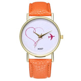 2019 NEW Luxry Female Woman Wtaches Fashion Love Red Leather Band Round Analog Quartz Round Wrist Watch Watches reloj mujer A2