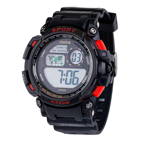 Sport Women Men Wtaches Multi Function Luminous Waterproof Sports Watch Fashion Electronic Watch Gift Clock zegarek damski 2019