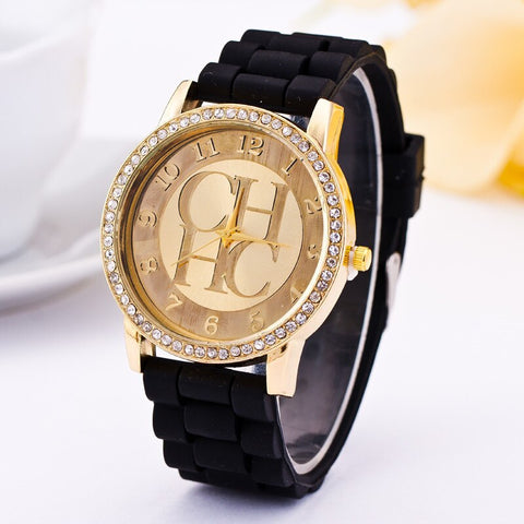 2019 New Famous Brand Gold Casual Quartz Watch Women Sports Silicone Strap Watches Relogio Feminino Men Wtaches Hot Sale Clock